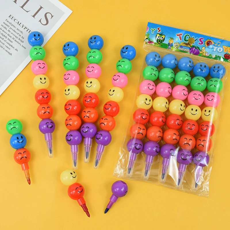 5/10pcs Lutscher Baustein Buntstift Bleistift Mal stift Kinder Geburtstags feier begünstigt Pinata Füllstoffe zurück zum Schul briefpapier Image
