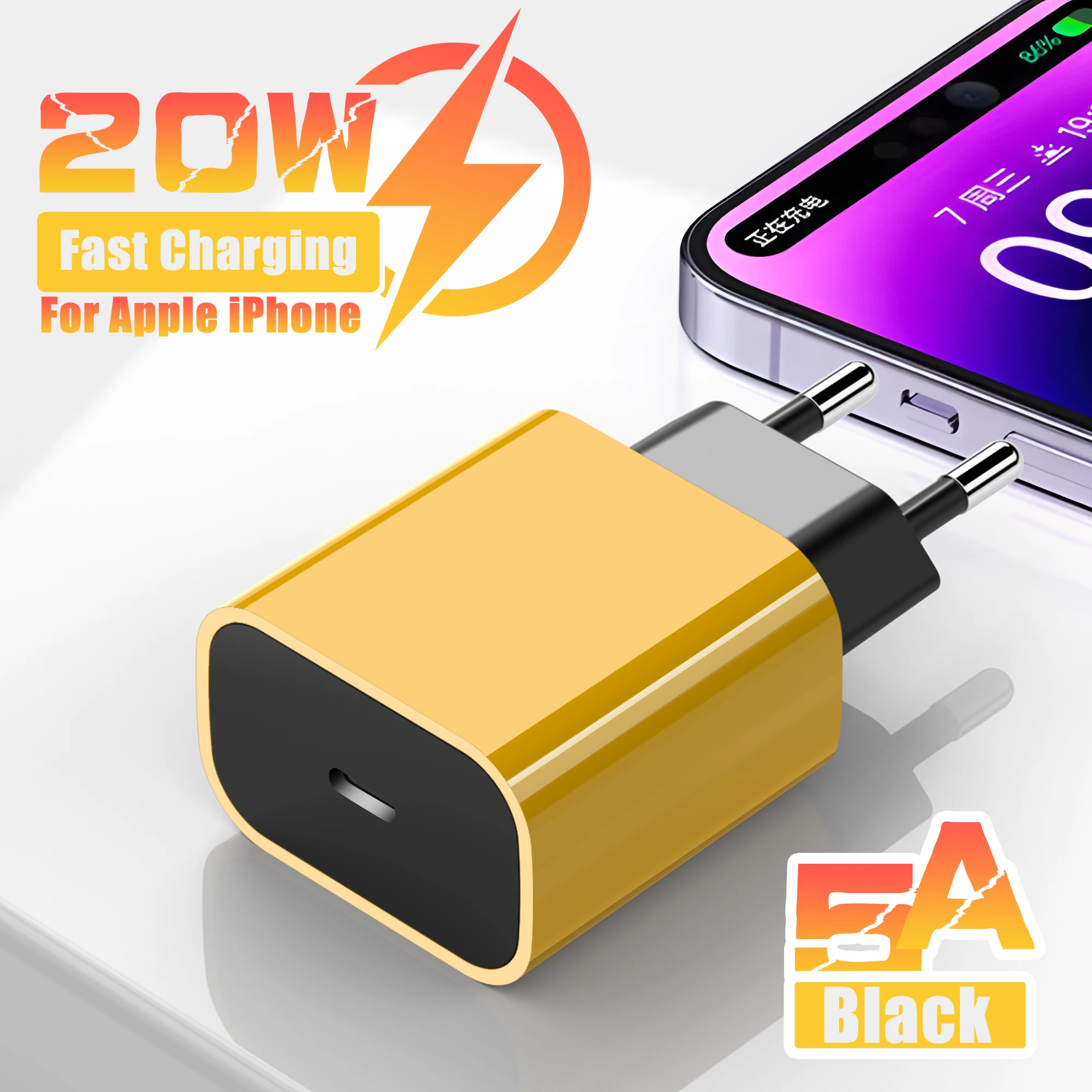 PD 20W Schnellladegerät für iPhone 14 13 12 11 15 16 Pro Max Telefonladegerät für iPhone 15 16 Plus USB C-Kabel Schnelllade-Datenleitung Image
