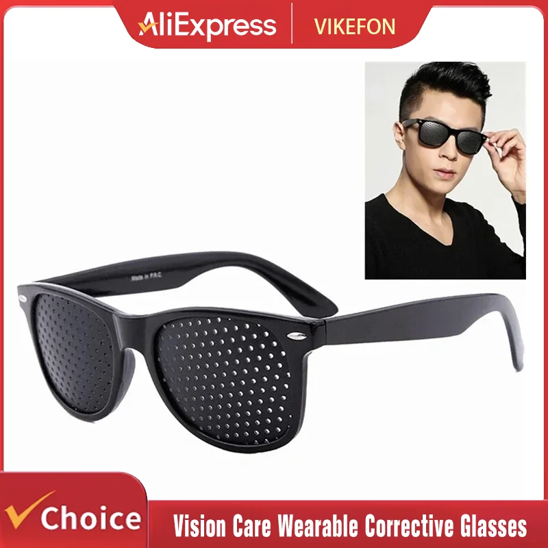 Vision Care Tragbare Korrekturbrille Improver Stenopeic Pinhole Pin Hole Brille Anti-Müdigkeit Augenschutz Oculos De Grau Image