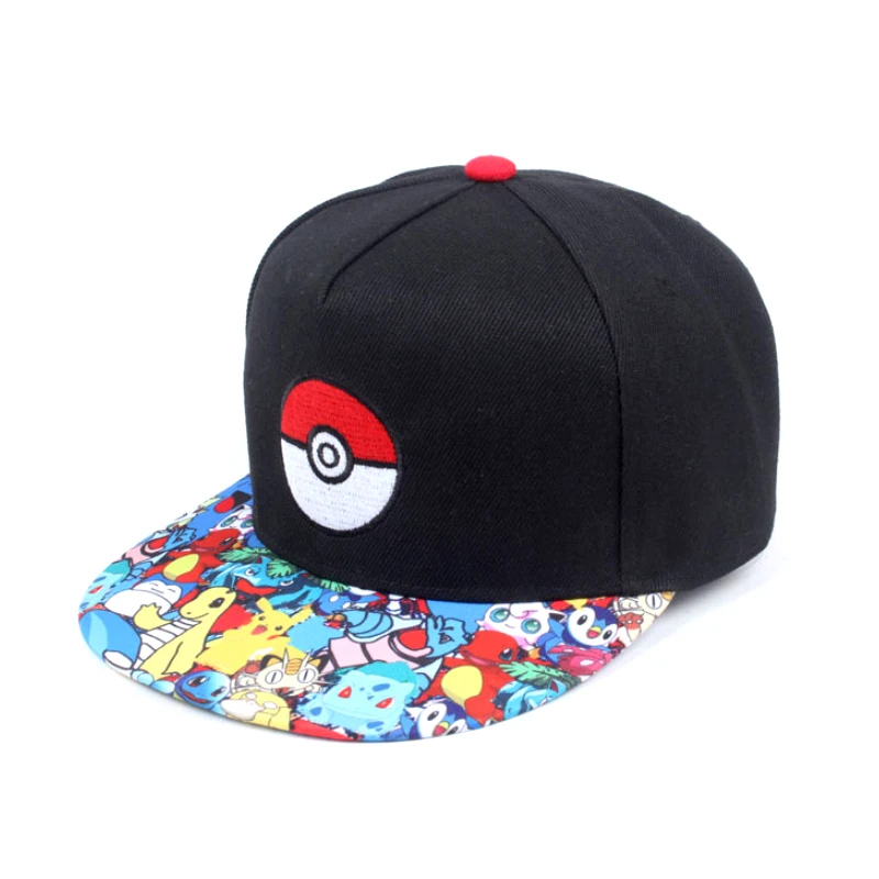 Pokemon Baseball Cap Pikachu Hut Pokemon Cosplay Hip Hop Cap für Mädchen Junge Kinder Kinder Anime Figuren Spielzeug Geschenk Cartoon Hut Image