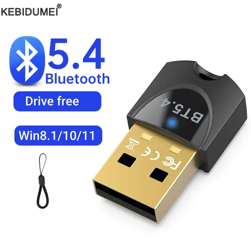 USB Bluetooth 5.4 Adapter Sender Bluetooth Empfänger Audio Bluetooth Dongle Wireless USB Adapter für Computer PC Laptop Image