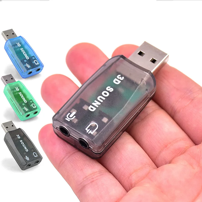 5.1 Soundkanal USB unabhängige Soundkarte Externer Computer als Ersatz für PCI-Notebook-USB-Soundkarte USB-zu-Audioschnittstelle Image