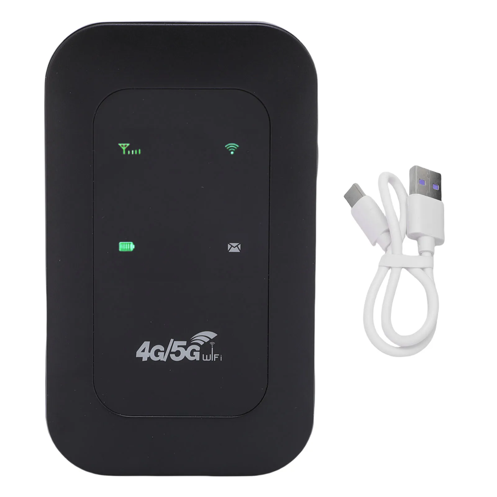Mobiler WLAN-Router, 2100-mAh-Akku, unterstützt 10 angeschlossene Geräte, 4G, 5G, WLAN-Hotspot, 300 Mbit/s, tragbare Hochgeschwindigkeit für Unternehmen Image