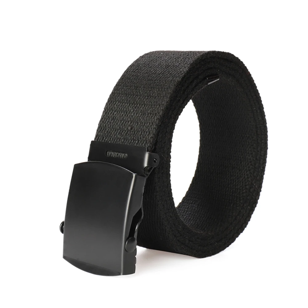 Neuer Unisex-Gürtel aus modischem Nylon mit automatischer Schnalle, klassisch, beliebt, lässig, leicht, praktisch, gewebt, glatt, für Damen und Herren, 3,8 cm Image