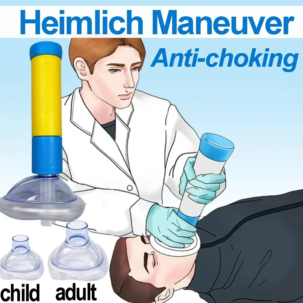Heimlich Manoeuvre Anti-Erstickungs-Rettungsgerät Anti-Sphyxia-Gesichtsmaske Notfall-Erste-Hilfe-Set für Zuhause, Erste-Hilfe-Set für Erwachsene und Kinder Image