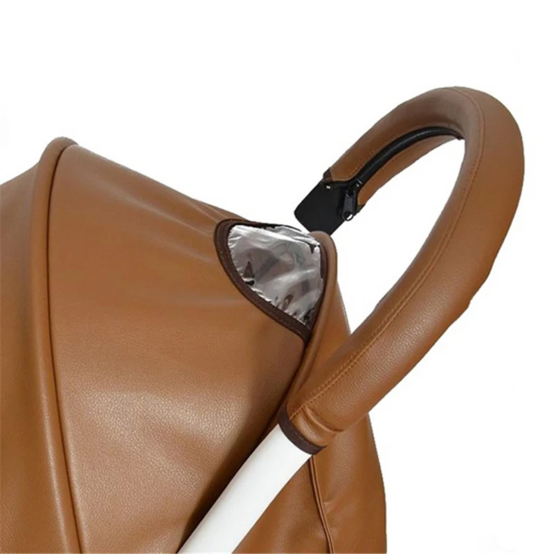 Baby Kinderwagen Armlehne Abdeckung PU Schutzhülle Armlehne Abdeckungen Hochwertige Griff Rollstühle Kinderwagen Kinderwagen Zubehör Image