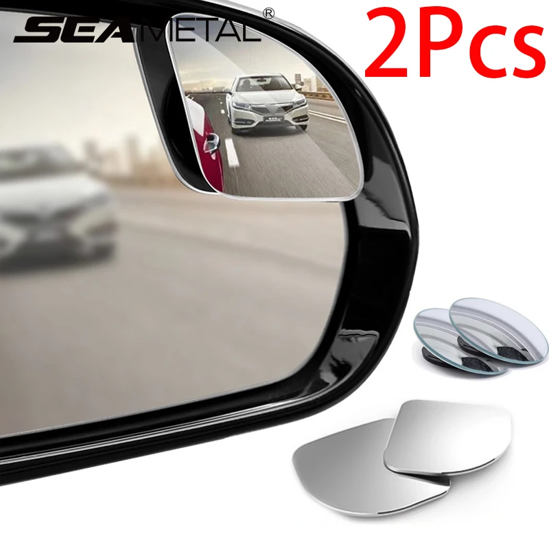 SEAMETAL 2 Stück Upgrade Auto-Rückspiegel Weitwinkel-Totwinkel-Spiegel Konvexe HD-Zusatzspiegel für Auto-Zubehör Image