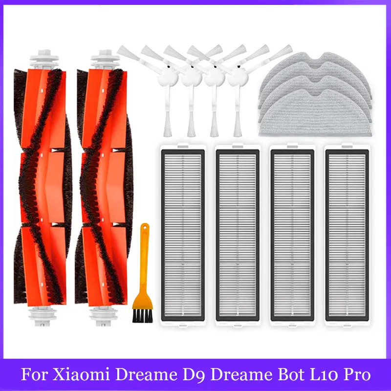 Für Xiaomi Dreame D9 Dreame Bot L10 Pro Trouver Roboter LDS Vakuum Finder Ersatzteile Zubehör Wichtigsten Seite Pinsel Mopp Hepa-Filter Image