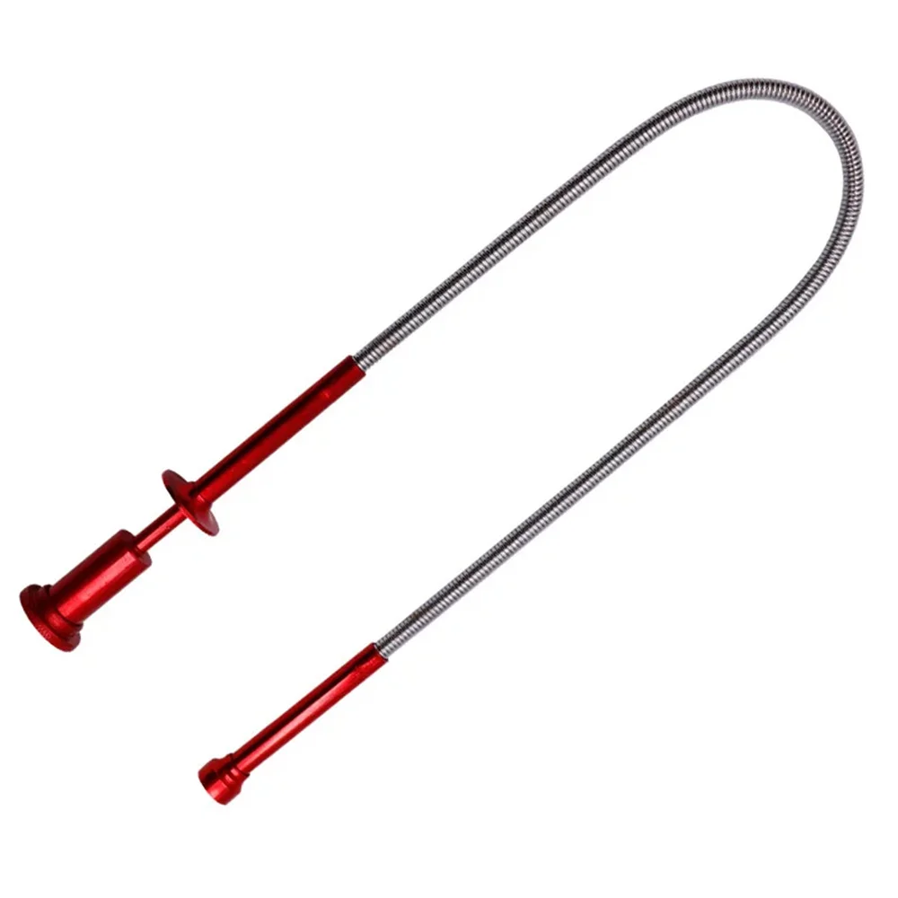 Teleskopischer magnetischer Tonabnehmer, magnetisches Aufnahmewerkzeug, 4 Krallen mit LED-Licht, flexibler Federmagnet-Greifer (keine Batterie) Image
