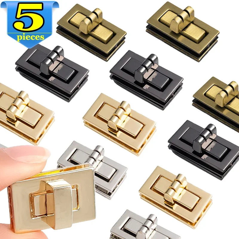Tasche Quadratische Schloss Schnalle Metall Handtaschen Drehverschluss Geldbörse Verschluss Fang Schnallen DIY Handwerk Hardware Fall Tasche Verschlüsse Schnappverschlüsse Image