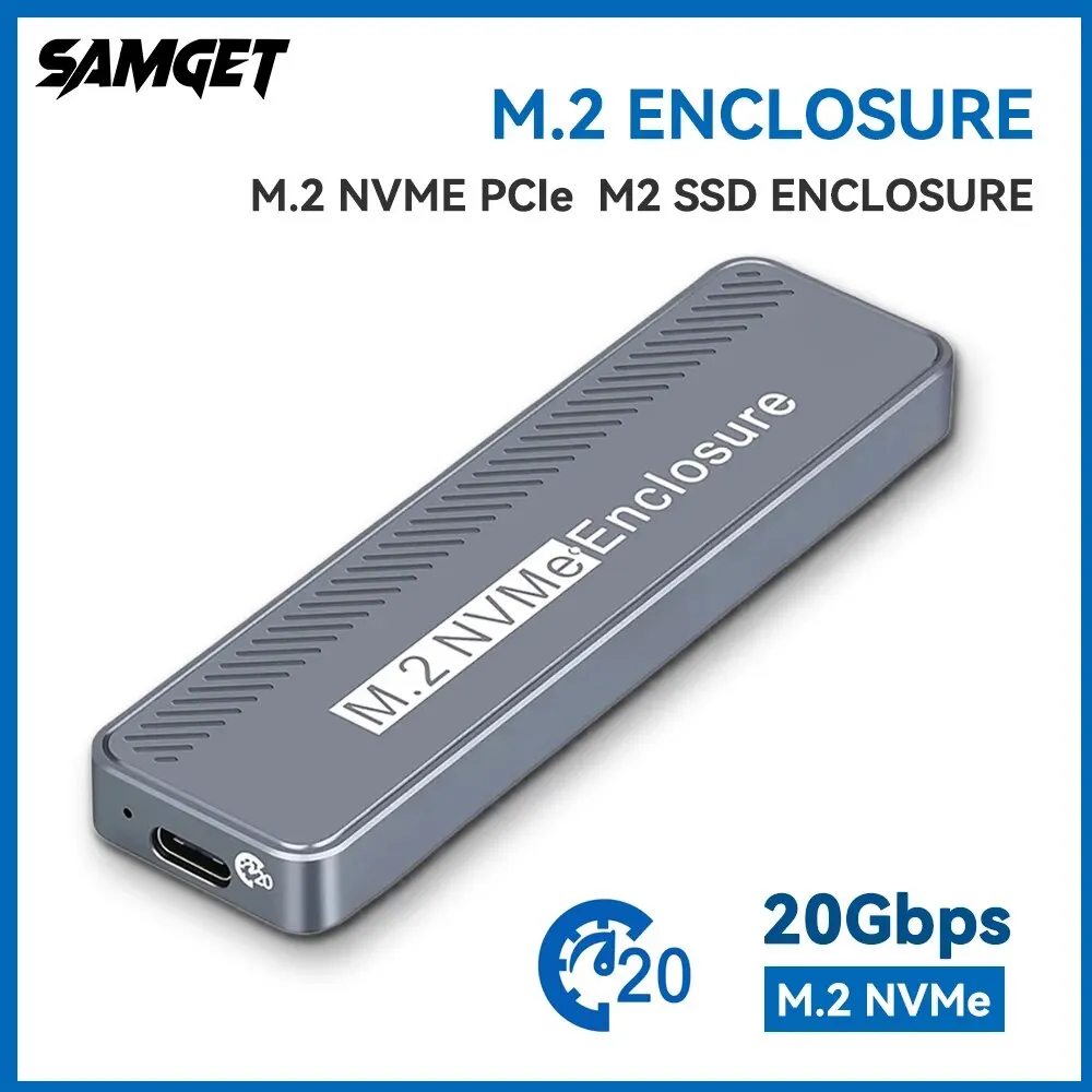 20 Gbit/s M.2 NVME-Gehäuse USB 3.2 GEN 2X2 Typ C NVME SSD-Gehäuse für 2230/2242/2260/2280 NVME SSD M/B +M Key Externes Gehäuse B Image