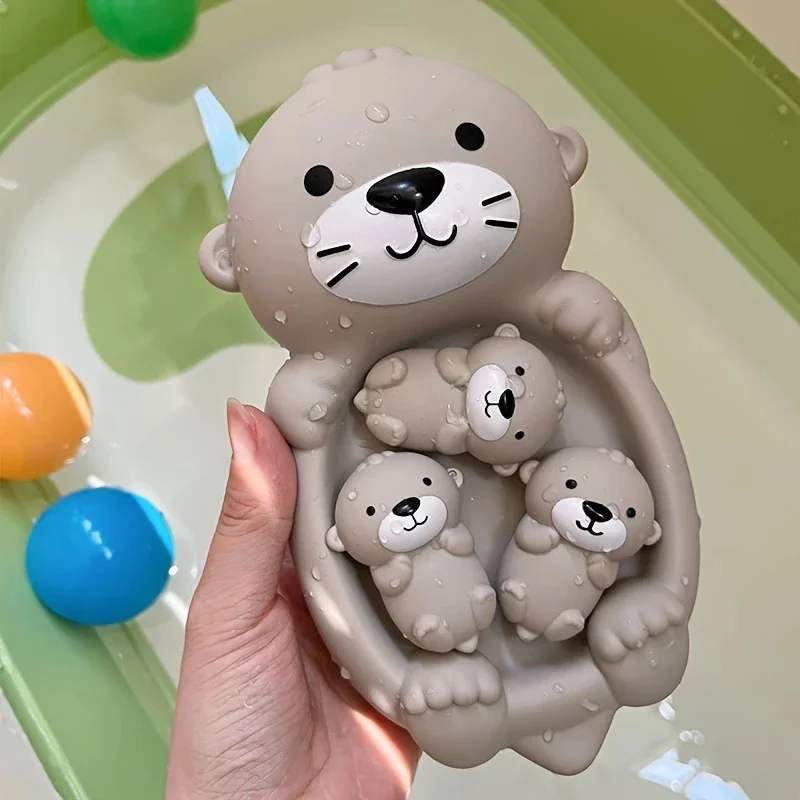 Kinder Badezimmer Schwimmende Tier Otter Versiegelt Schwimmende Wasser Spielzeug Baby Bad Spielzeug Schwimmbad Spielzeug Komfort Spielzeug Baby Bad Ente