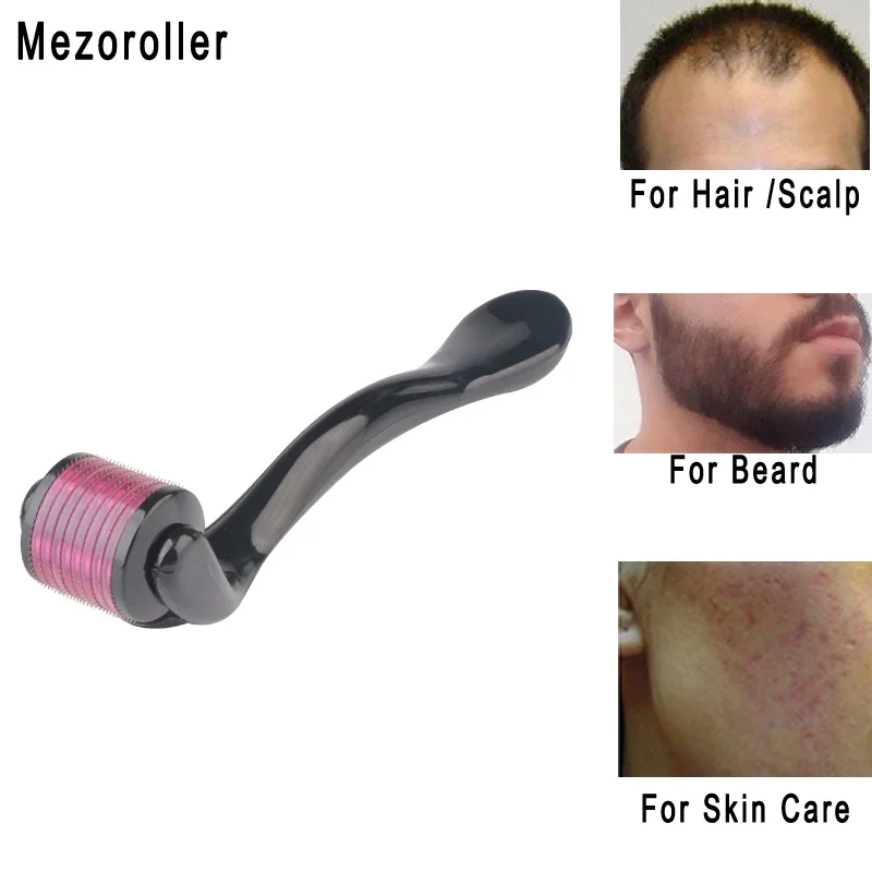 Mezoroller Bartroller DRS 540-Nadeln Micro-Needling Derma Roller für Haar-Re-Wachstum Hautpflege Körperbehandlung Microniddle MTS Image