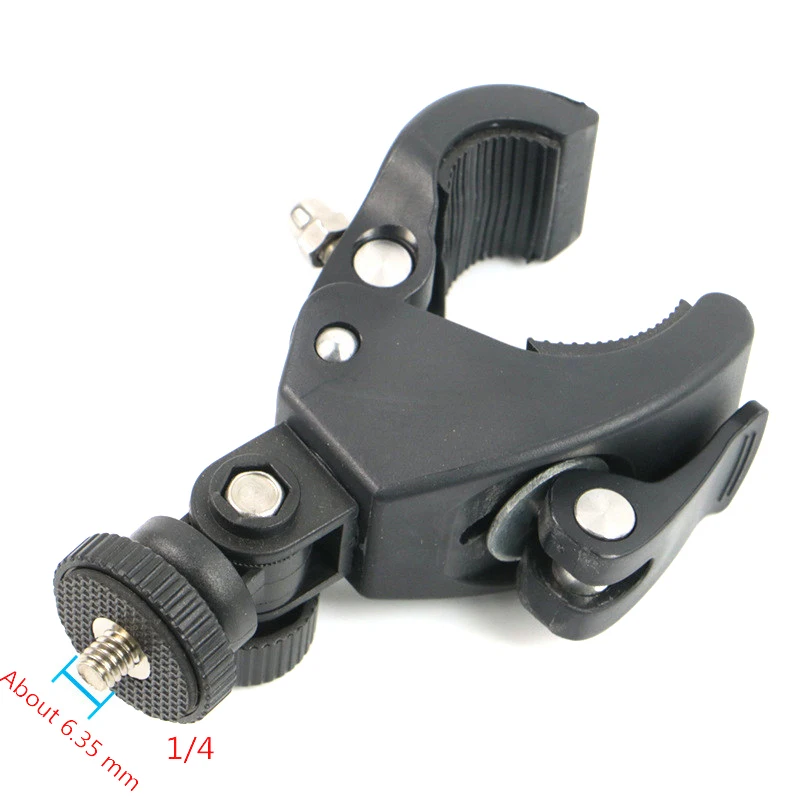 Schwarz 1/4 Super Clamp Fahrrad Motorrad Lenker Griff Clamp Bar Kamera Halterung Stativ Adapter für Action Camer Gopro Hero Image