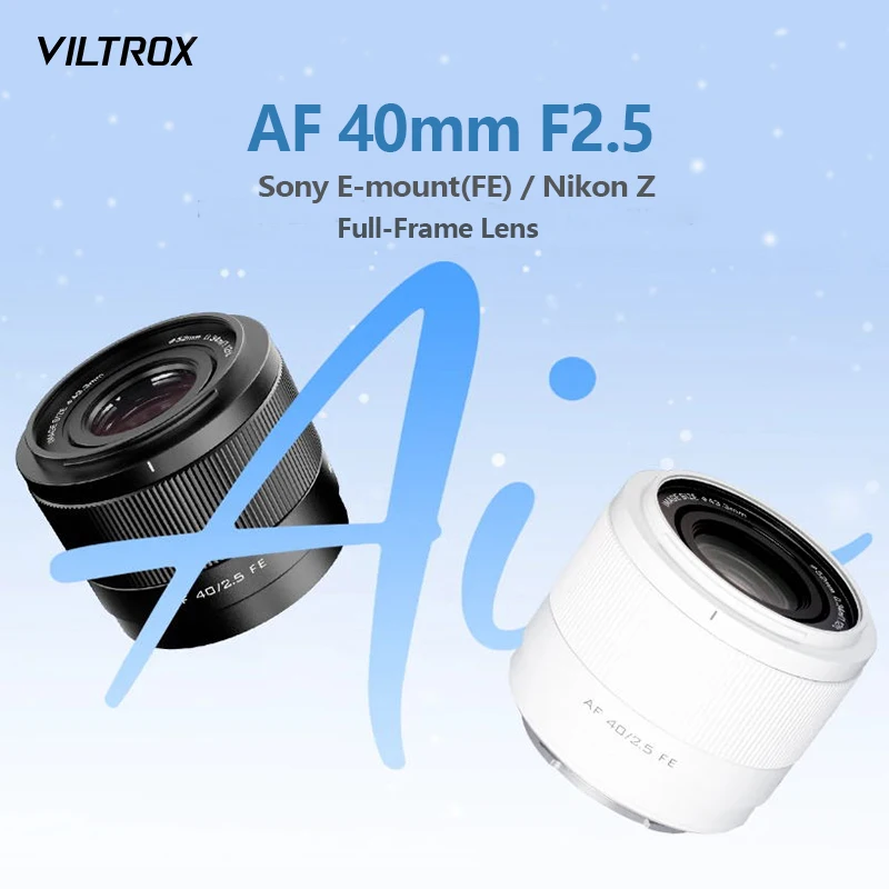 VILTROX 40mm F2,5 für Sony E Objektiv Nikon Z Objektiv Kamera Objektiv Vollformat Autofokus Porträt Vlog Objektiv für Nikon Zf Zfc Z6 Z7 Z8 Image