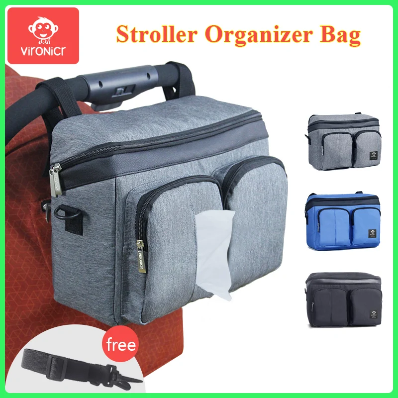 Große Kapazität Multifunktionale Baby Kinderwagen Tasche Organizer Wagen Korb Lagerung Zubehör Windel Windel Tasche Mumie Reisetasche