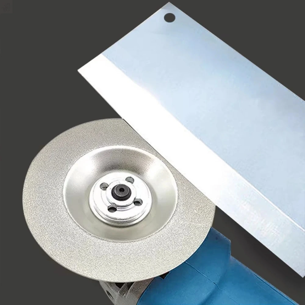 1 Stück Diamant-Glasschleifscheiben Fliesen-Schleif- und Polierscheiben Schneidklingen Winkelschleifer Küchenmesser Scherenschärfer Image