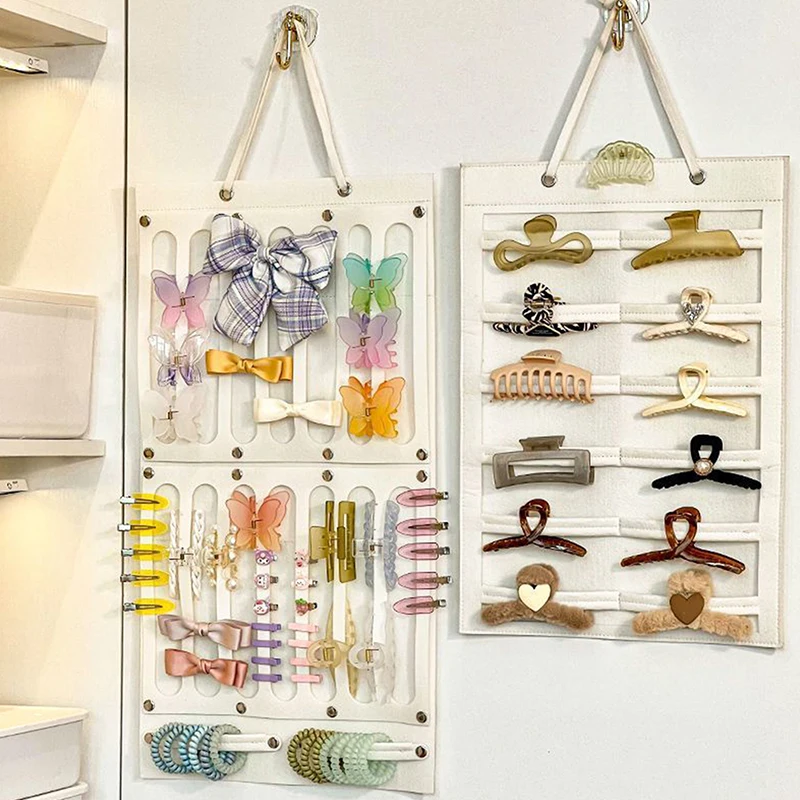 Hängende Haarklammern, Clip-Aufbewahrungsorganisator für Frauen und Mädchen, weiches Filz, Stirnbänder, Display, Haarnadel, Sonnenbrille, Zubehör, Halter, Tasche Image