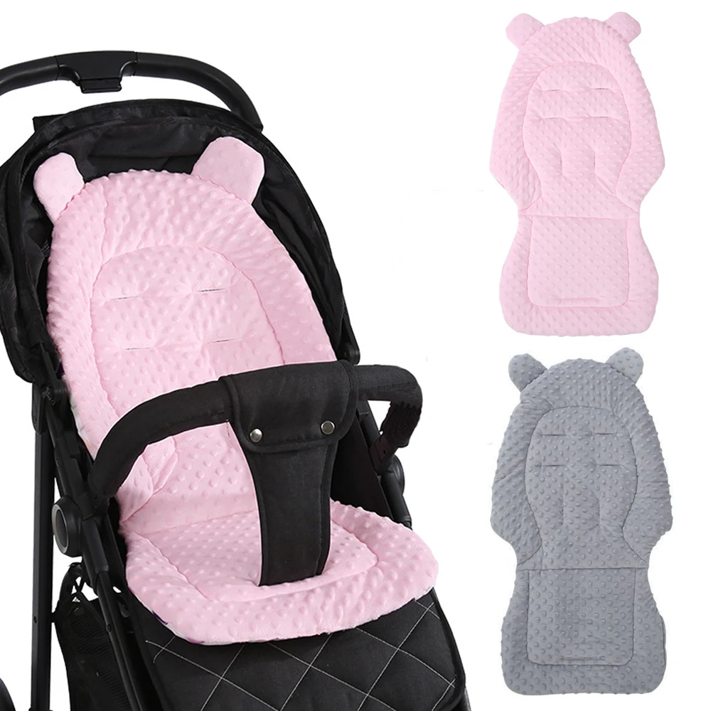 Baby Kinderwagen Sitzkissen Baumwolle Infant doppelseitige Sitz Pad Dicke Warme Universal Kind Warenkorb Matratze Matte Kinderwagen Zubehör Image