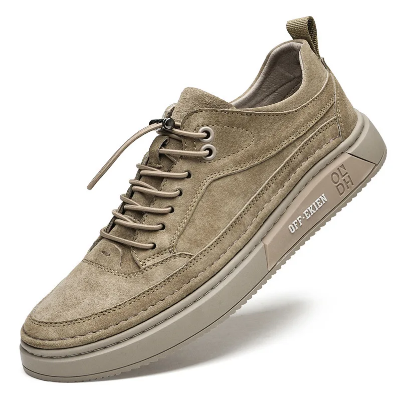 Männer Schuhe fashion Echtes Leder Loafer Atmungsaktive Herbst spitze up bequeme Casual Schuhe Outdoor Männer Turnschuhe schuhe 2023 Image