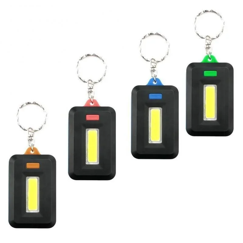 1 Stück tragbarer Mini-LED-Schlüsselanhänger, Schlüsselanhänger, Taschenlampe, Lampe mit Karabiner für Camping, Wandern, Angeln, Schlüsselanhänger Image
