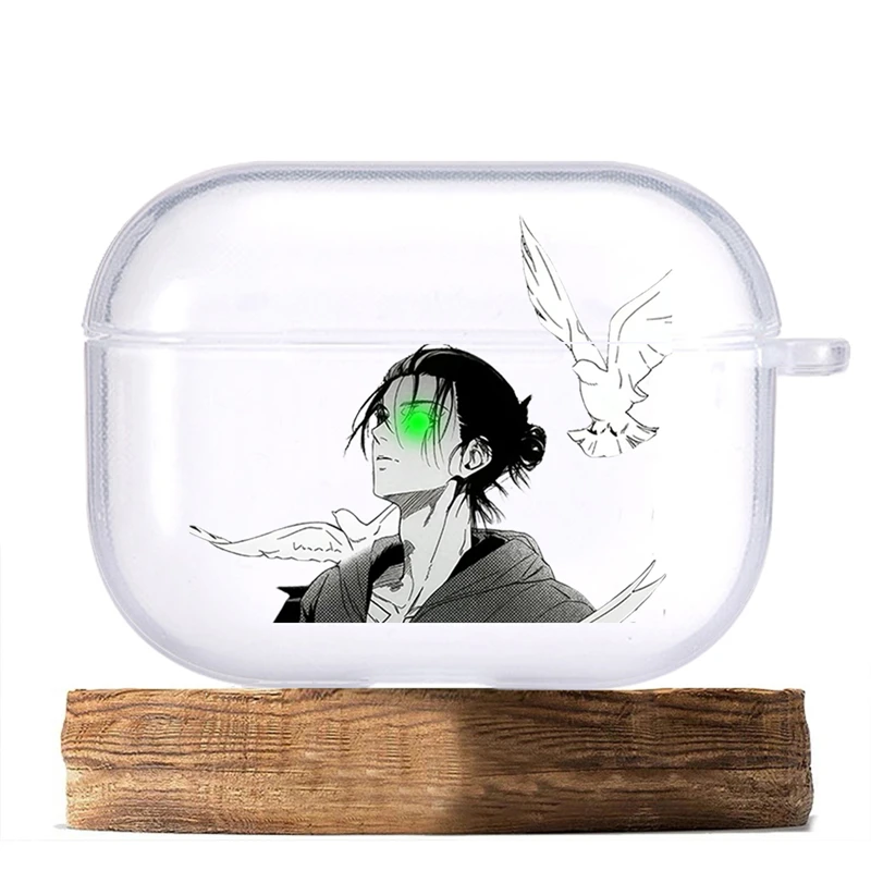 AnimeA-Attack on T-Titan Eren Yeager Hülle für Apple AirpodsPro Kopfhörer, stoßfester Schutz, Air Pods4 Pro 1/2/3 Kopfhörerabdeckung Image