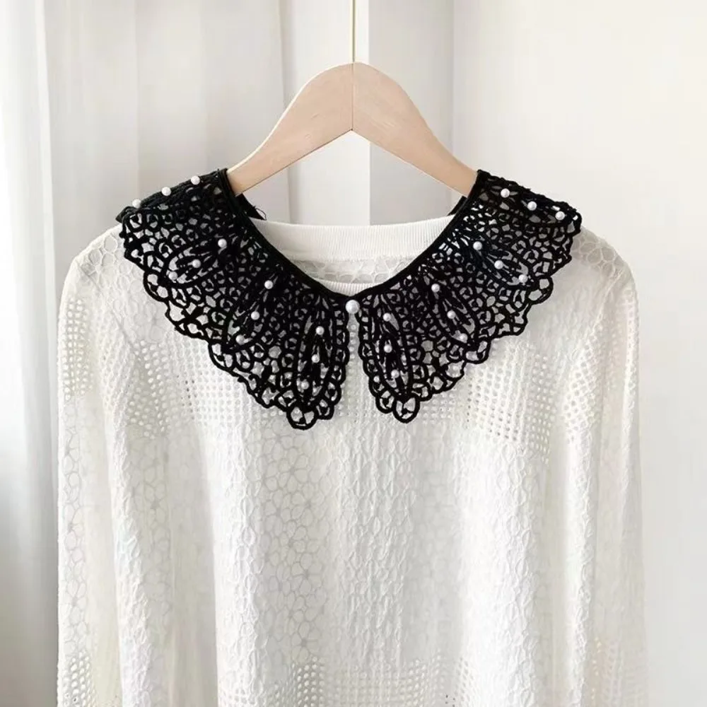 Modisches Accessoire, florale Spitze, gefälschter Kragen, Rüschenbesatz, Spitzendetail, abnehmbarer Kragen, Schal-Design, Hemdkragen, Kleid-Accessoire