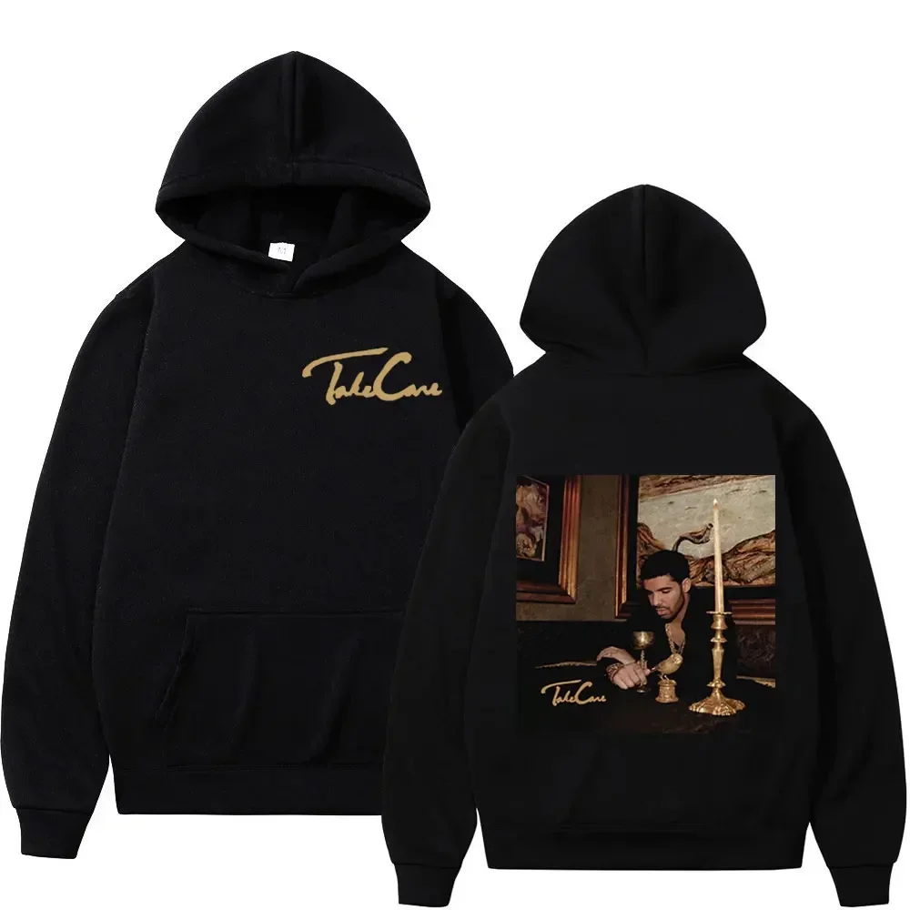 Heißer Rapper Drake Album Take Care Grafik Hoodie Unisex Trend Hip Hop Mit Kapuze Sweatshirts Lässige Mode Lose Hoodies Streetwear Image