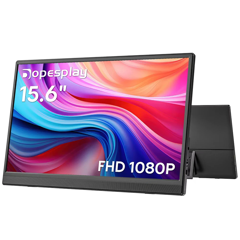 Dopesplay 15,6 Zoll Tragbare Monitore für Laptops FHD IPS 1080P Externer Bildschirm Extender für MAC Windows Phone Games Extended Image