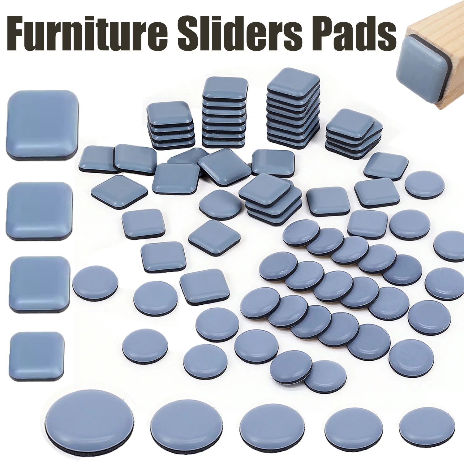 4 ~ 16 stücke Füße Segelflugzeuge Gleitpads Hause Möbel Gleiter Möbel Gleiter PTFE Boden Mover Pads Für Haushalts Hardware