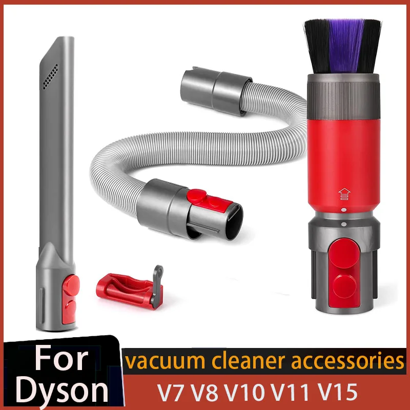 Staubbürste, flexibler Verlängerungsschlauch für Dyson Outsize/ V7/ V8/ V10/ V11/ V15 Staubsauger, selbstreinigender Zugang mit weichen Borsten Image