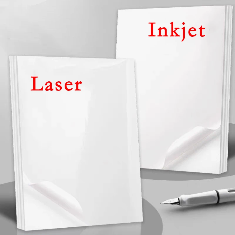 20/50 stücke A4 Selbst-klebe PP Synthetische Papier Vinyl synthetische aufkleber Für Laser Inkjet Drucker Wasserdicht Kratzfest label Image