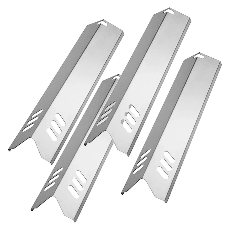 2/4 Stück Grill-Wärmezelte aus Edelstahl, Universal-Grill-Wärmezelte für Gasgrill-Brenner, Abdeckung, Flammenbändler, Ersatz Image