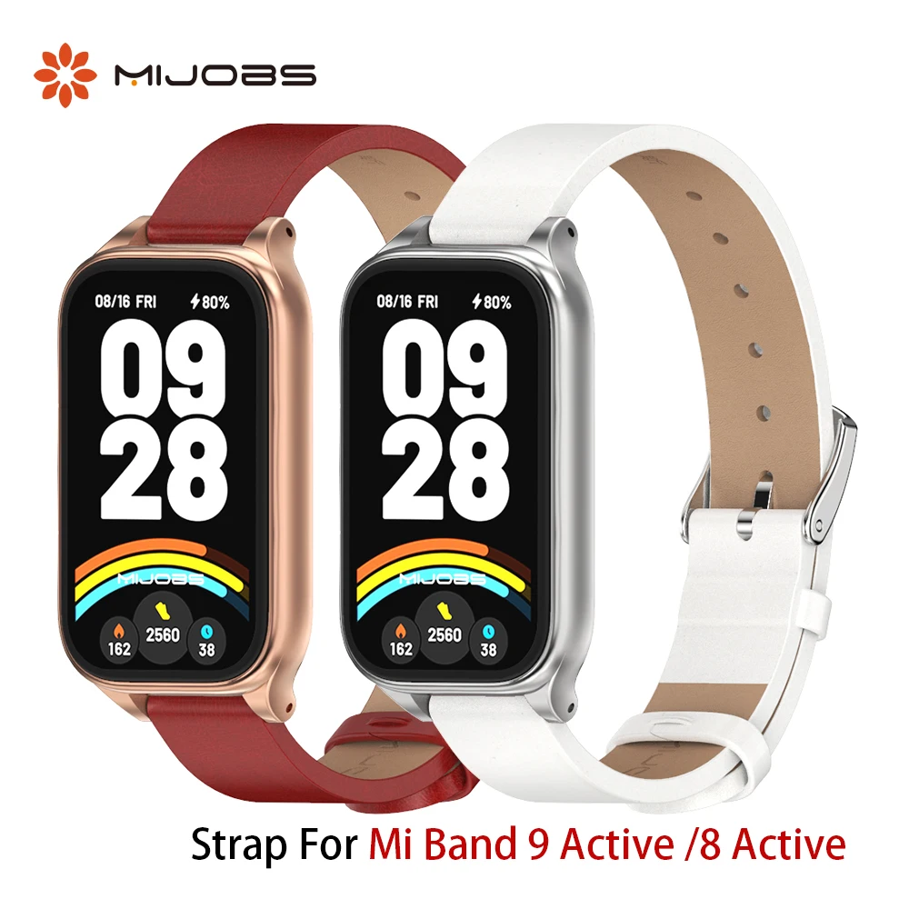 Armband für Mi Band 9 Active Armband für Mi Band 8 Active Armband für Redmi Smart Band 2 3 Armband Zubehör PU Leder Image