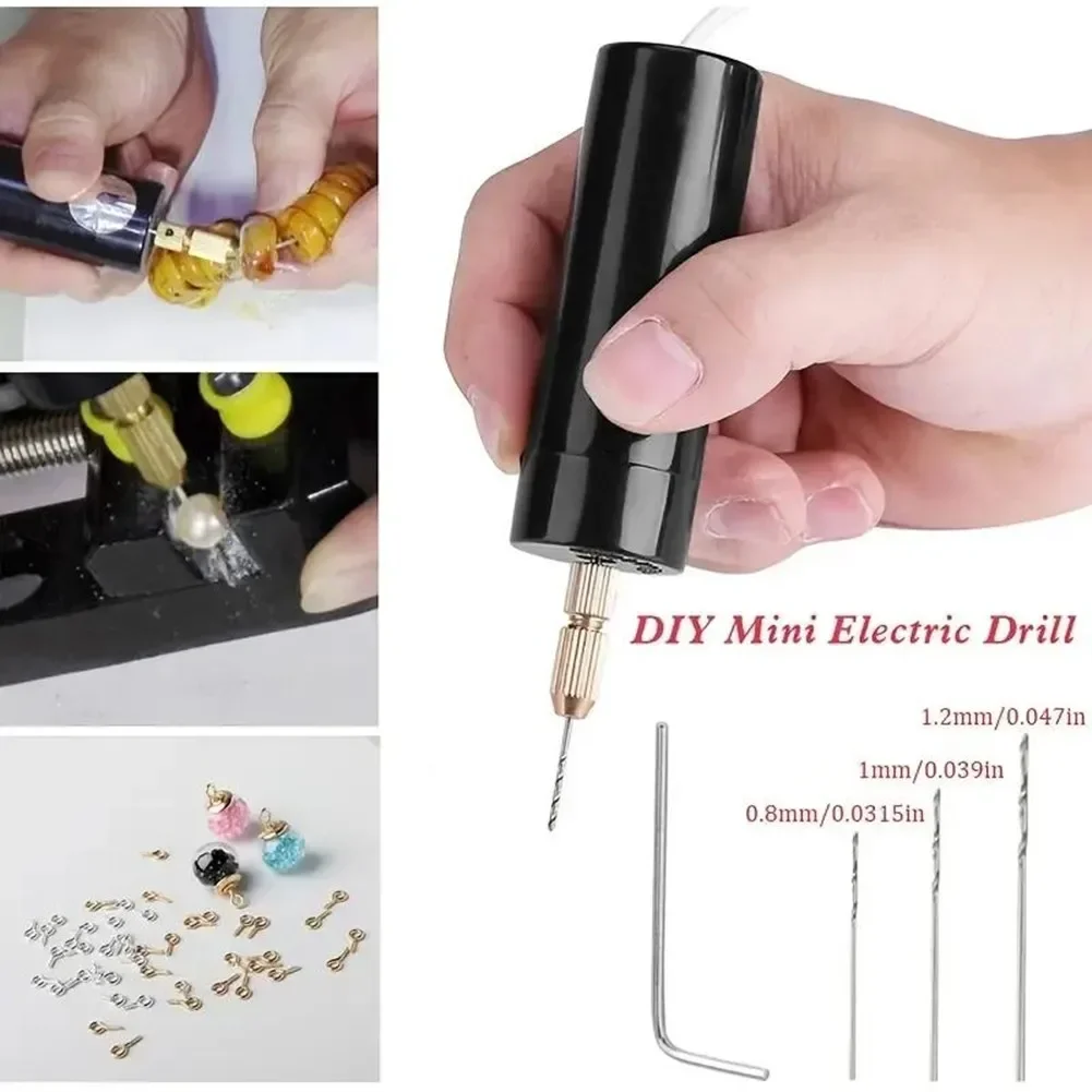 Handheld Mini Bohrmaschine DIY Elektrische USB Bohrmaschine Werkzeuge Für Epoxidharz Schmuck Machen Holz Handwerk Gravur Stift Werkzeug Image