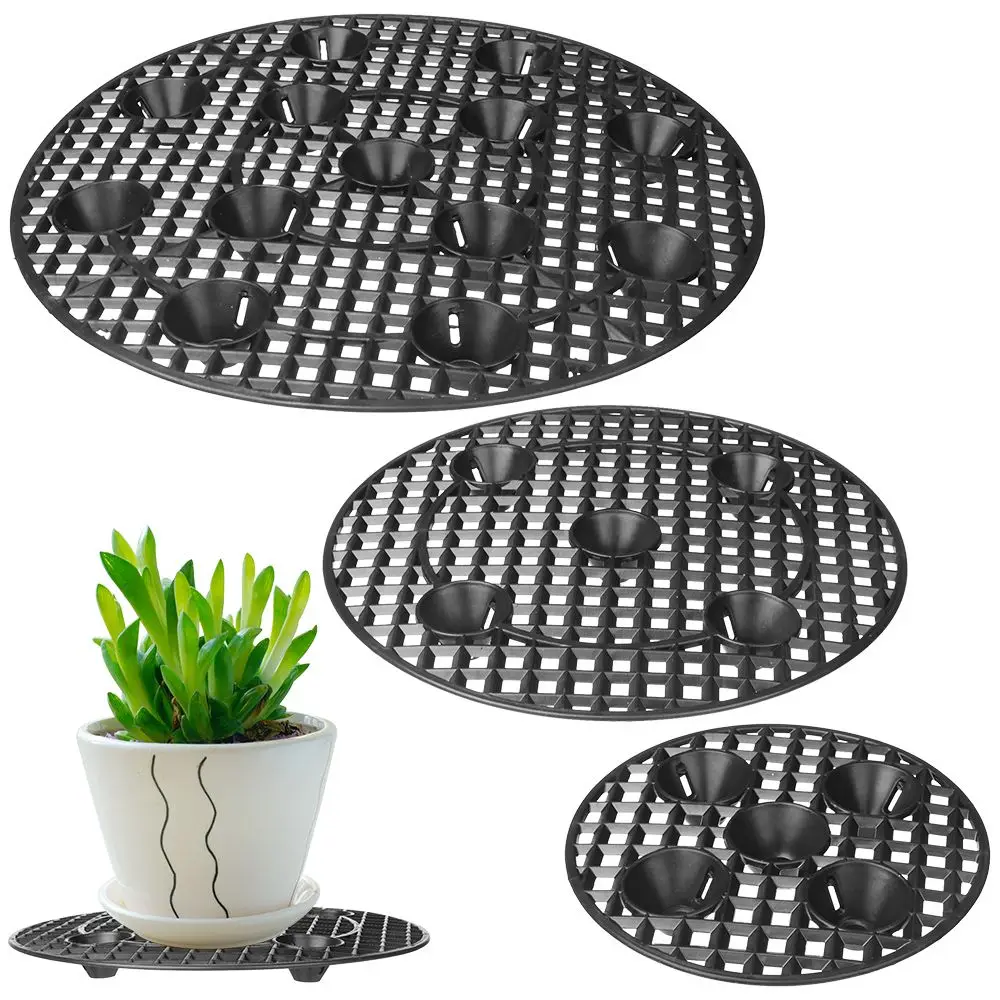 Außen terrasse Deck Bodenschutz Blumentopf Pflanzen halter Pflanzenst änder Pflanzen ebene Topf Aufzug Topf Tablett Blumentopf Untertasse Image