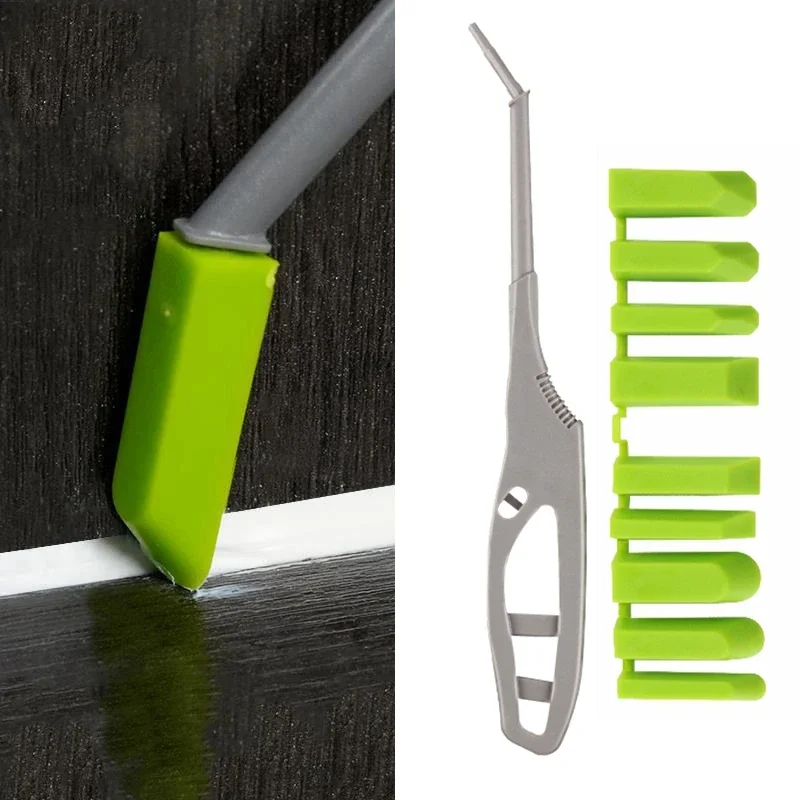 Glas kleber Winkelsc haber Dicht mittel Streuer Fenster Keramik Fliesen Fugen reparatur Werkzeug Applikator Set für Küche Bad Waschbecken Dusche
