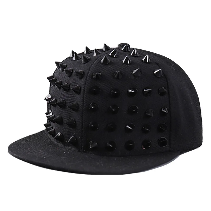 1 Stück Hip Hop Y2K Style Street Baseball Cap, personalisierte Mode Rivet Duck Tongue Driver Caps Street Dance Flat Edge Skull Caps