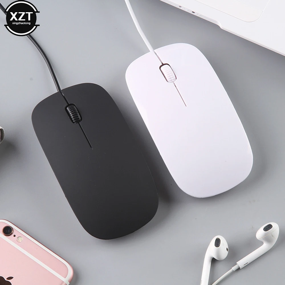 Heißer Verkauf Neutral Wired Maus 2,4 Ghz mit USB Kabel Ergonomische Ultradünne Mäuse Für PC Laptop Business Computer Büro maus 1,2 m Image