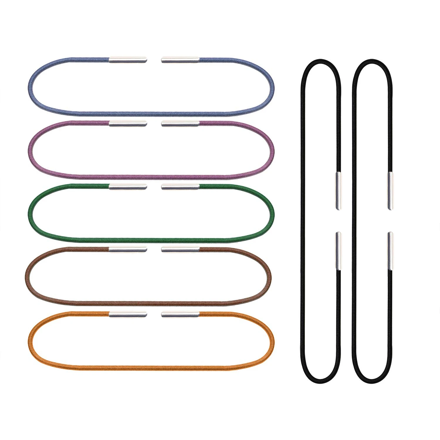 Gummiband mit Dual-End-Clips für das Notebook des Reisenden | TN DIY-Zubehör | A5 27 cm, Standard 25 cm, Tasche und Reisepass 24 cm | 0 Image