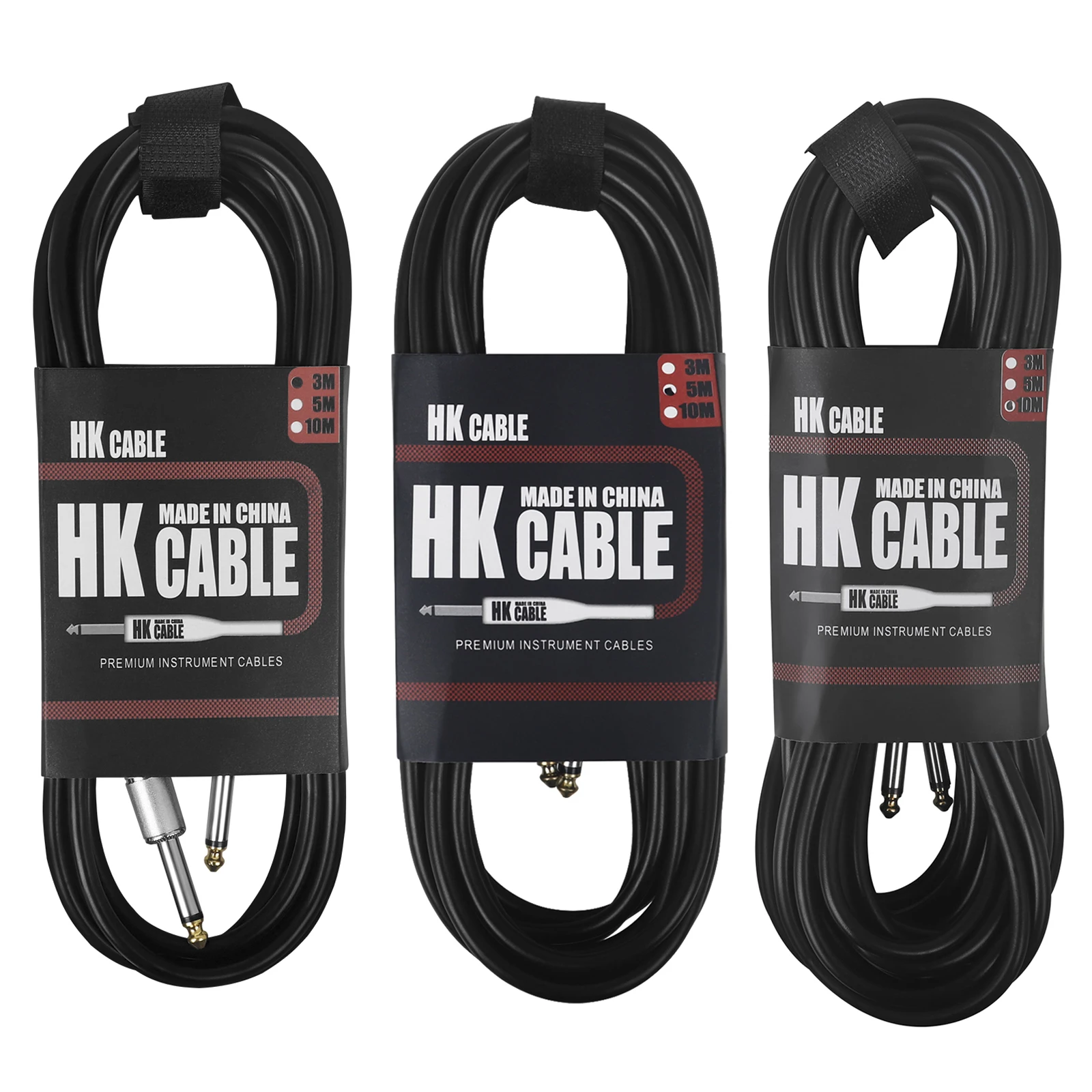 3/5/10M Gitarre Audio Kabel 6,35mm Stecker Kein Lärm Audio Draht Kabel Musical Instrument Zubehör teile für Elektrische Gitarre Bass Image