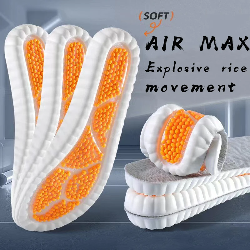 Neue Sport Latex Einlegesohle Kissen Komfortable Plantarfasziitis Einlegesohlen für Füße Mann Frauen Orthopädische Schuhsohle Lauf Zubehör Image