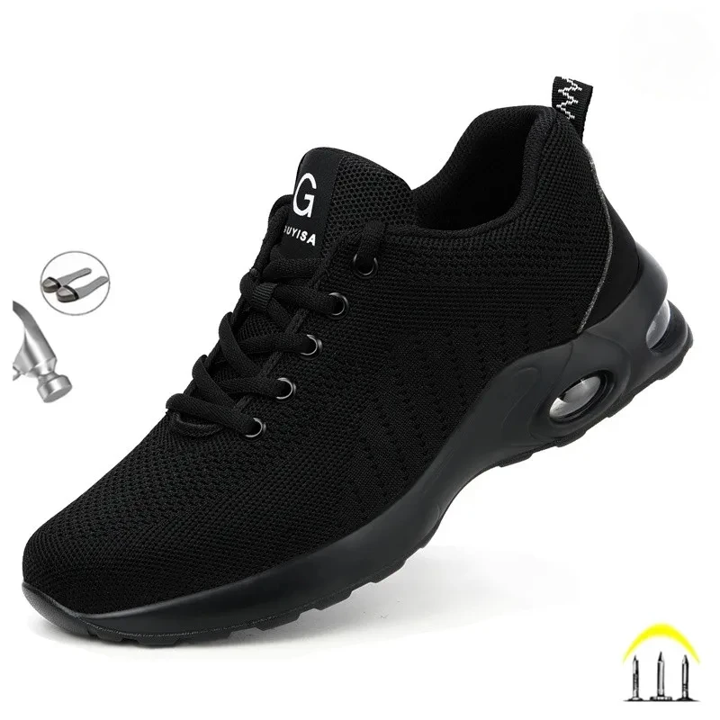 35-50 Air Kissen Arbeits Schuhe Für Männer Anti-Smashing Stahl Kappe Pannensichere Bau Sicherheits Schuhe Turnschuhe Männliche schuhe