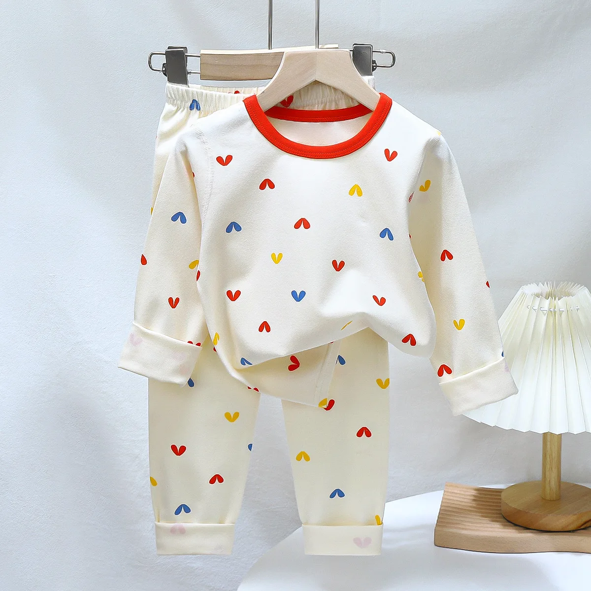 2-teiliges Set Weiche Baumwolle Pyjamas Kinder Jungen Mädchen Baby Frühling Herbst Cartoon Langarm Hause Nachtwäsche Set 2-10Y Image