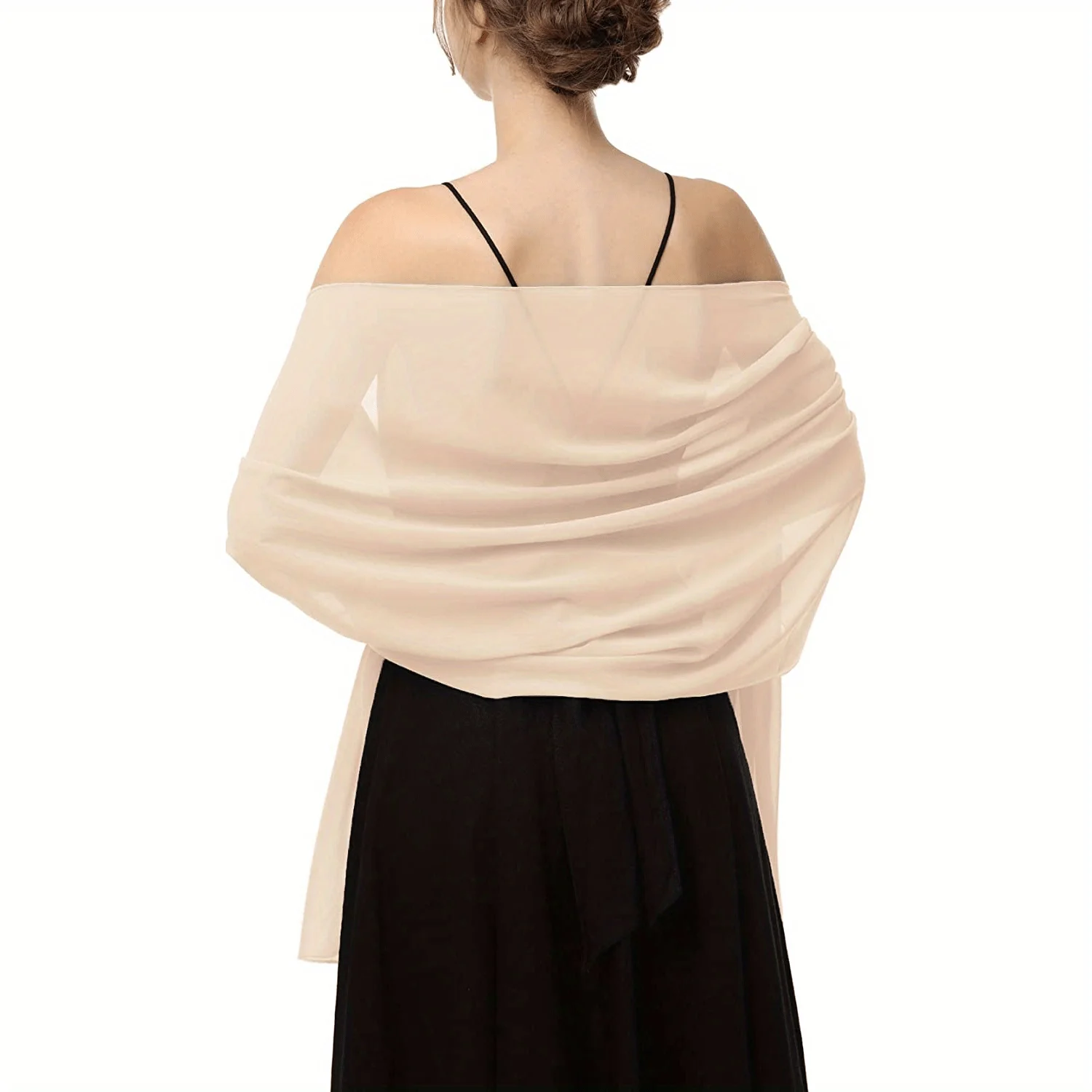 Eleganter Bubble Chiffon-Schal-Hijab für Damen, leichter Schal und Wickel-Foulard für Damen, perfekt für lässige Ausflüge und Abendveranstaltungen Image