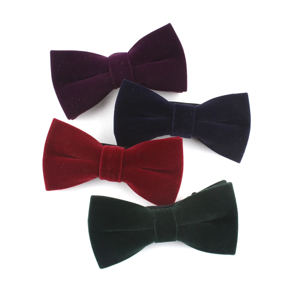 Navy Blau Schwarz Samt Bowties Für Mann Bowtie Krawatte Bankett Anzug Zubehör Frauen Abendkleider Große Schmetterling Männer der Bogen krawatten