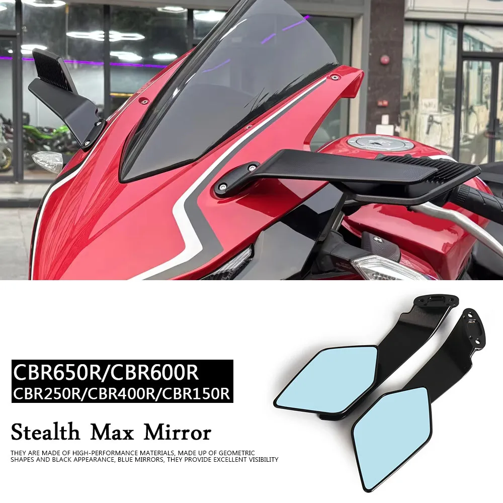 Neue Rückspiegel Motorrad Für Honda CBR650R 2019-2025 CBR250R CBR600R CBR400R CBR150R Wind Flügel Einstellbare Rückspiegel Image