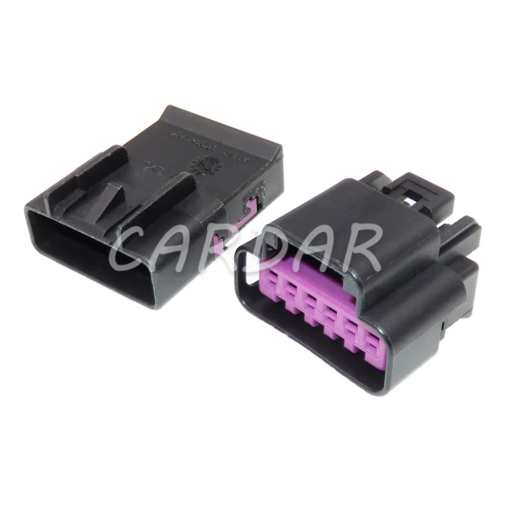 1 Set 6-poliger 1,5-Serie elektrischer Kfz-Stecker, AC-Montage, Auto-Kabelbaum, nicht versiegelte Buchse, Autoteile Image