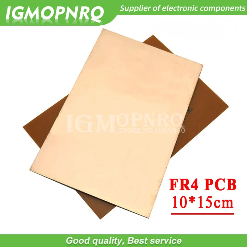5 Stück FR4 PCB einseitig kupferkaschierte Platte DIY PCB Kit Laminat Platine 10 x 15 cm Image