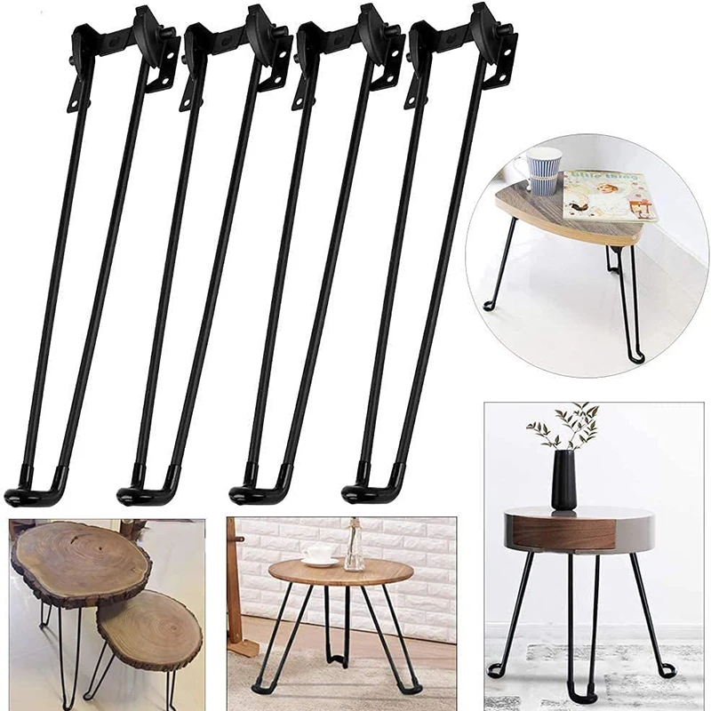 1Pcs Metall Tisch Beine Klapp Unterstützung Möbel Beine DIY Hause Bank Esstisch Ende Kaffee Tisch Füße Zubehör